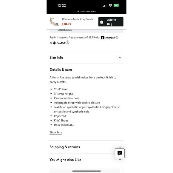 Steve Madden JCarrson Open Toe Formal Ankle Strap Silver Beads Sz 6 NIB $60 - Picture 10 of 16